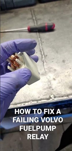 How To Fix A Failing Volvo 240/740/940 Fuelpump Relay! #shorts