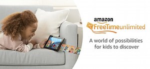 Amazon FreeTime Unlimited for 3 months only $2.99 (90% off)   FREE headphones!