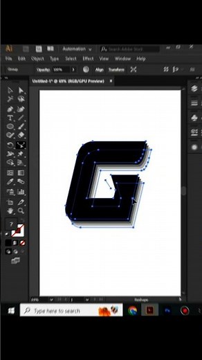 Adobe illustrator tutorial for beginners #illustrator #logo