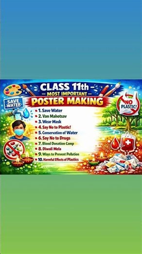 #class -11 th most important poster making