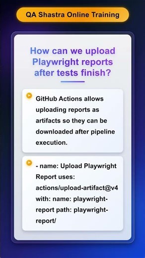 Upload Playwright Test Reports in GitHub Actions