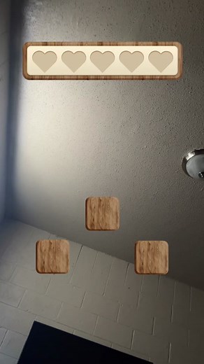 Engaging Wooden Block Matching Game with Heart Icons