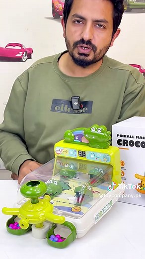 Electric Scoring Crocodile Pinball Machine for Family Fun