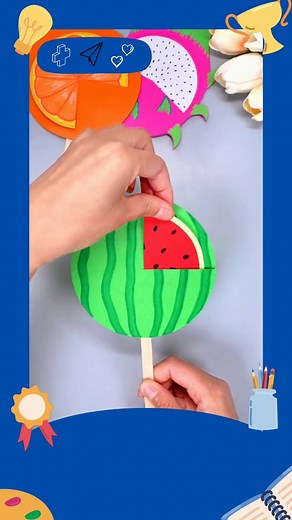 Colorful Fruit Crafts: DIY Handicraft Ideas for Kids