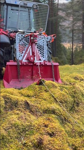 Winching logs with the Tajfun AHK 55 SG😍😍 #fyp #tajfun #wood #masseyfergunson #foryou