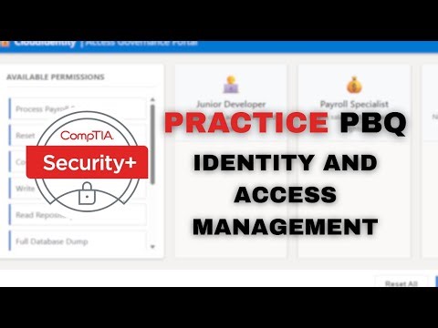 CompTIA Security+ SY0-701 PBQ: Identity & Access Management (IAM)