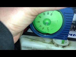 Car antifreeze test engine coolant with antifreeze tester Suzuki Swift instructions