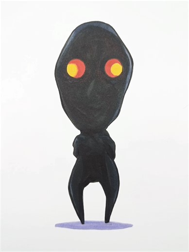 Drawing Little Nugget X Void Nugget by Trevor Henderson