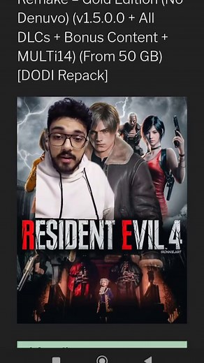 كراك جديد للعبة Resident Evil 4 متاح مجاناً
