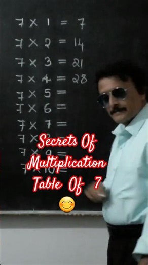 "😮Secrets Of Multiplication Table Of 7" #shorts #shortsfeed #maths