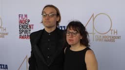 Graham Swon and Joanna Arnow attend the 2025 Film Independent Spirit...