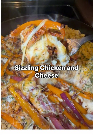 Delicious Sizzling Chicken and Cheese Recipe