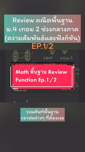 Ep.1 MATH พื้นฐาน Review ม.4 เทอม 2 กลางภาค #math #mathreview #relationandfunction #relation #function #ความสัมพันธ์ #ฟังก์ชัน #คณิตศาสตร์ #คณิต #คณิตคิดสนุก #คณิตศาสตร์พร้อม #mathtrick #mathematics #mathtricks #mathhack #คณิตมอปลาย #คณิตคิดเอง #คณิตง่ายนิดเดียว #คณิตตัวร้าย #คณิตพื้นฐาน #ครูพลอย #ครูพลอยสอนคณิต #ครูพลอยสอนออนไลน์ #คณิตง่ายนิดเดียว #คณิตพร้อมเสิร์ฟ #คณิตมอสี่ #teachersoftiktok #teacher