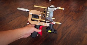 WATCH:  Man invents gun that shoots masks onto people’s faces