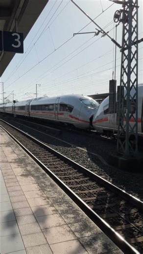 ICE passing in a high speed #ice #trainspotting #deutschebahn