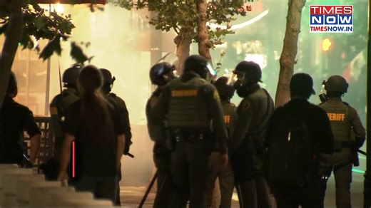 Los Angeles protest: Donald Trump claims California governor Gavin Newsom 'committed a crime' running for a governor. California leader hit back at POTUS, calling him 'dictator'. Watch this video for more information. #losangeles #laprotest #iceraids #policevsprotestors #trump #gavinnewsom | TIMES NOW