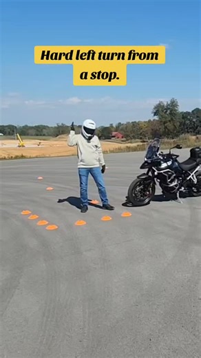 How to make a left turn from a stop on a motorcycle. #motorcycle #motorcycletips #learntorideamotorcycle #howtorideamotorcycle #motorbike | Justridemoto