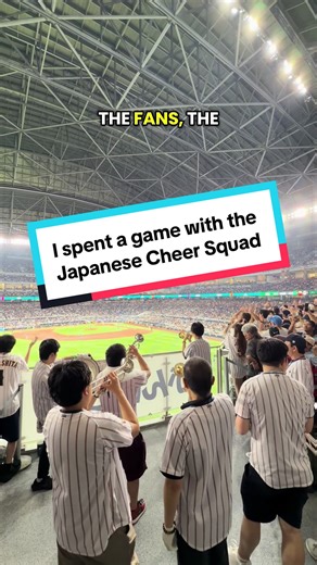 I spent a game with the Samurai Japan Cheer Squad. It was awesome. 🇯🇵