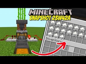 The Auto Crafter Will Change Farms Forever! Minecraft Snapshot 23W42A