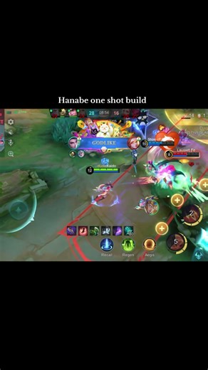Hanabe new one shot build#mobilelegends #mlbb