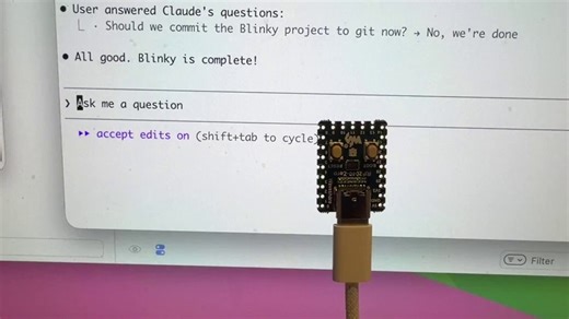 A Chinese student bought a $2 USB-C chip.Tiny. Blue LED.Set it up with Claude Code in 15 minutes.It does one thing:lights up when AI agents are workingturns off when they’re idlePeople laughed.He wrote one line:“the LED knows before you do.”I tested it.Gave Claude $20.Left it coding overnight.Woke up to:• finished script• +$95 from first 5 tradesDidn’t touch anything.Then I found this wallet:0xb27b...b82• $384,858 profit• 13,070 predictions• Started March 2026Almost no one watching.I copytraded 