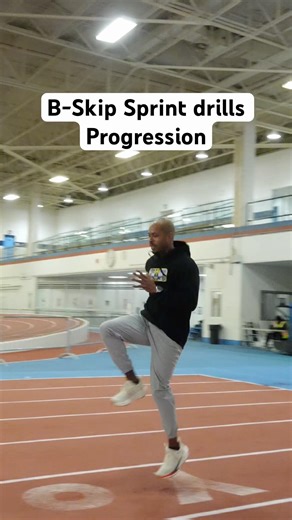 How to nail B-skip progression like elite sprinters #athletics #speedtraining #trackandfield