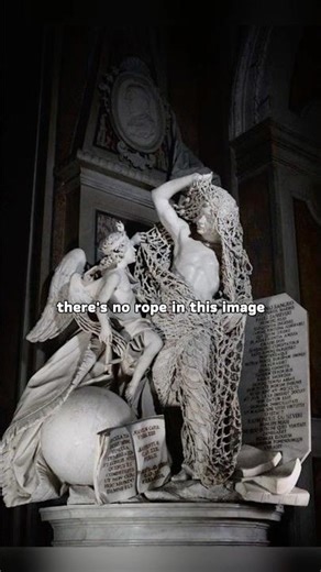 The Ropes are carved from a single block of Marble #art #history #facts