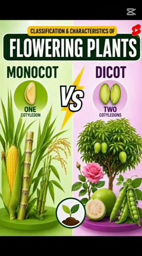 Monocot vs Dicot | Classification of Flowering Plants | Class 5 Science
