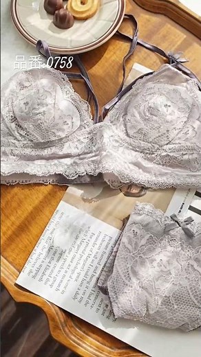 繊細なストレッチレースを使用した大人可愛いランジェリー✨🦄バストラインに沿うストリングが美胸をメイク～ #likewillow #ランジェリー #スウィートリッチ