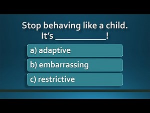 Intermediate Vocabulary Test #2 | English Vocabulary Test