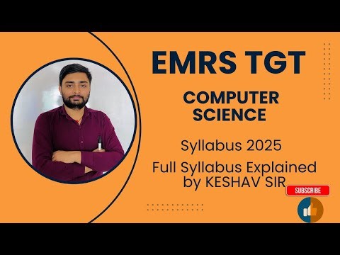 EMRS TGT Computer Science Syllabus 2025 | Complete Syllabus Breakdown | NESTS ESSE 2025 Exam #emrs
