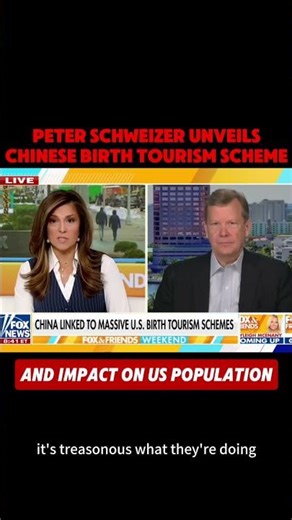 Peter Schweizer unveils Chinese birth tourism scheme and impact on US population