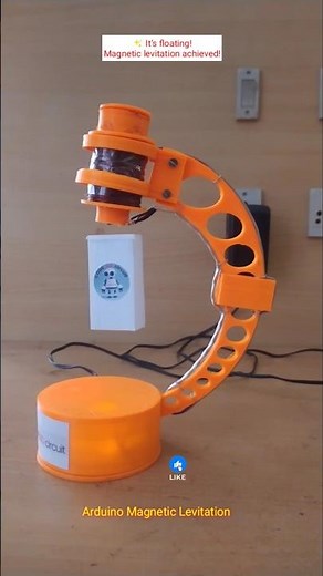 Magnetic Levitation using Arduino #arduino #shorts