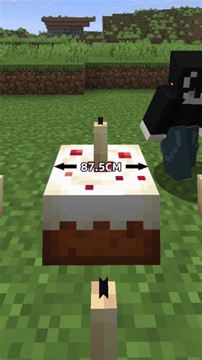 【驚愕】マイクラのケーキを現実世界の大きさにしたらデカすぎた… #マイクラ #ゆっくり実況 #shorts