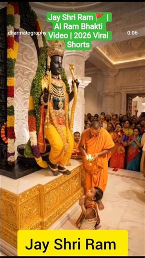Jay Shri Ram 🚩 | AI Ram Bhakti #Video | 2026 Viral Shorts