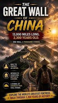 13,000 Miles Long 🏯 | 2,300 Years Old. 🐉