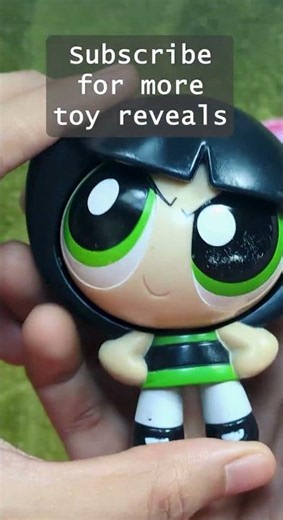 Cute Powerpuff Girl Surprise Toy Reveal 💚✨ So Satisfying & Fun! #shorts