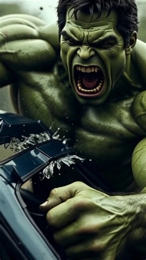 Hulk SMASHES a Car Like It’s Paper! 💚🚗💥#shorts
