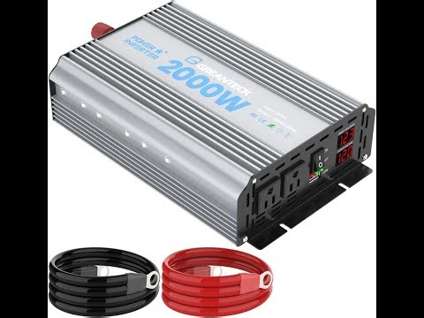 GREANTECK 2000 watt 12 Volt to 110 Volt Inverter Review - Pros & Cons - GREANTECK power inverter