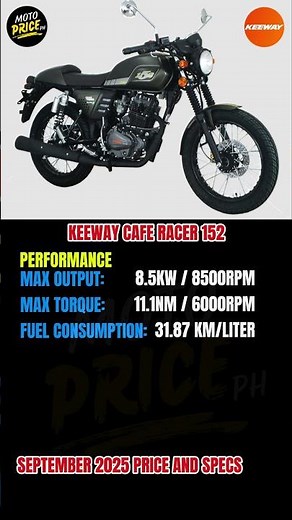 ALL NEW KEEWAY CAFE RACER 152 2025 MODEL #MotoPricePH
