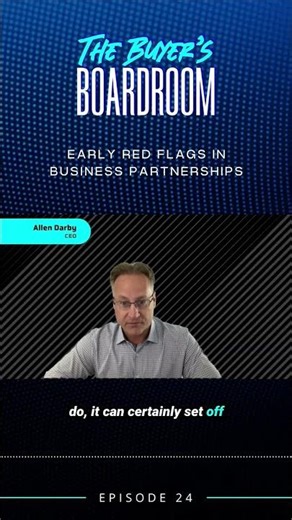 Early Red Flag in Business Partnerships