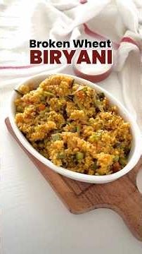 Samba wheat biryani - Broken wheat rava biryani #jeyashriskitchen