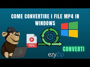 🎬 Come Convertire File Mp4 Su Windows | Tutorial Su Ezyzip Media Converter