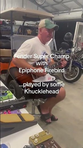 Fender super champ amp with epiphone firebird #fyp #guitar #fender #superchamp