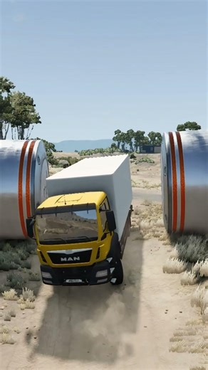 Colorful Truck & Bus vs Hudraulic Crush - BeamNG.drive