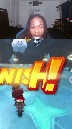 Mario Kart Blue Shell Dodge: Epic Comeback Win! #shorts