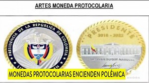 29K views · 739 reactions | Monedas bañadas en oro con el nombre del presidente Duque levantan ola de críticas. El contrato de estos 1.400 artículos protocolarios costó cerca de $42 millones. Cuestionan la austeridad que el Gobierno prometió. Así defendieron la gestión >> https://bit.ly/3nxUya8 | Noticias Caracol | Facebook
