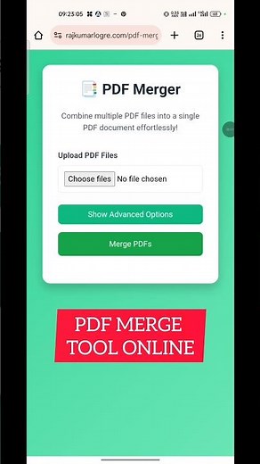 Merge Multiple PDFs in Seconds! 🔥 Best Free PDF Merger Tool Online #pdftools