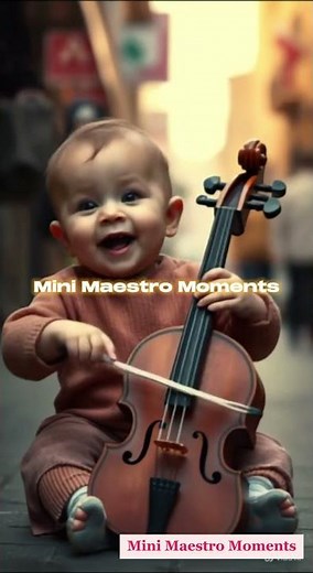Adorable Baby Playing the Cello | Mini Maestro in Action