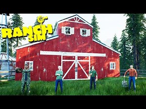 RANCH SIM - Building THE BEST Farmhouse Barn and ALL NEW RANCH EVER | Ranch Sim Gameplay